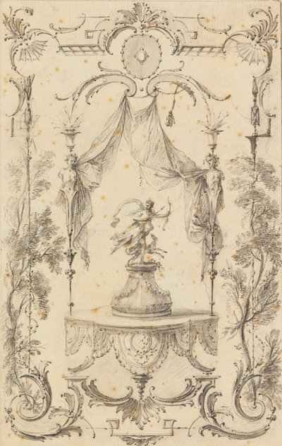 Design for Wall Panel on Theme of Diana by Gabriel Huquier